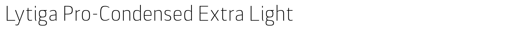 Lytiga Pro-Condensed Extra Light image
